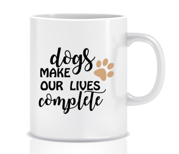 Woman and Dog Personalized Mug
