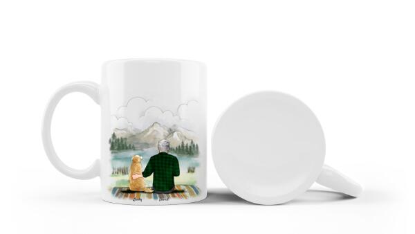Man and Dog Personalized Mug