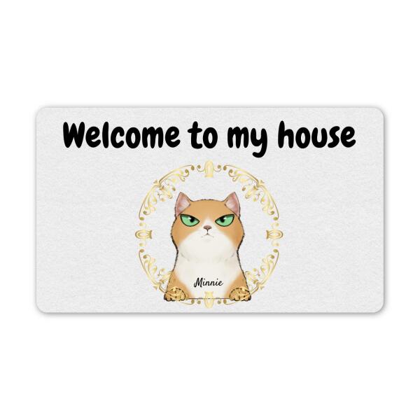 Grumpy Cat Personalized Doormat